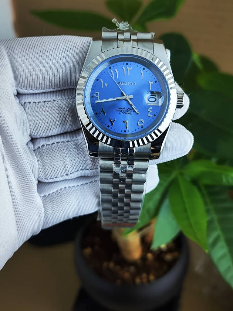 SEIKO MOD ARABIC DIAL BLUE