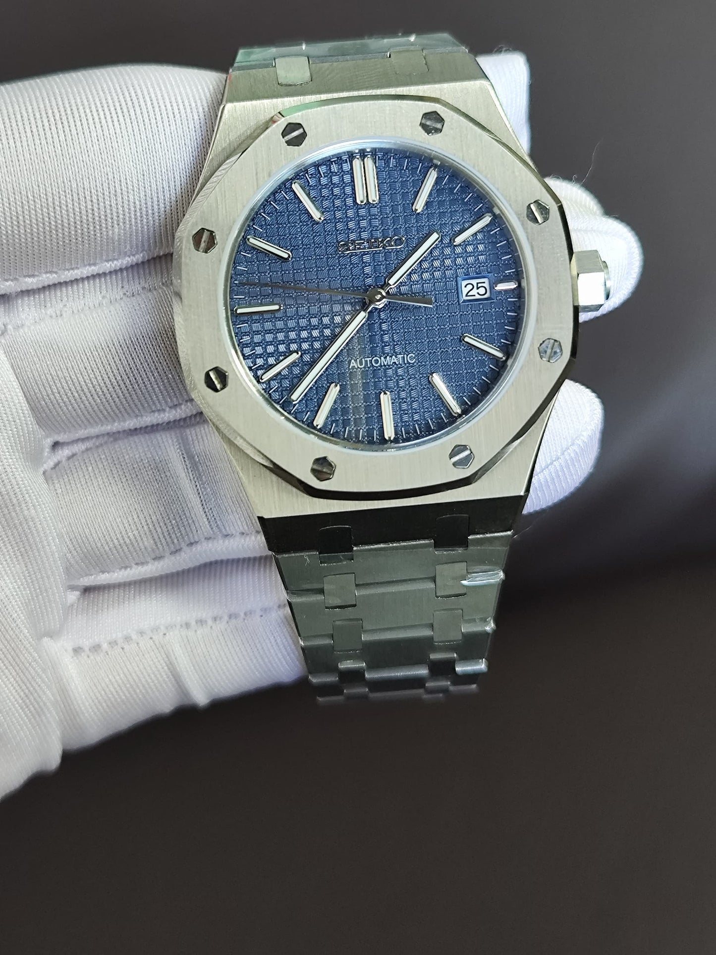 SEIKO MOD ROYAL OAK BLEU