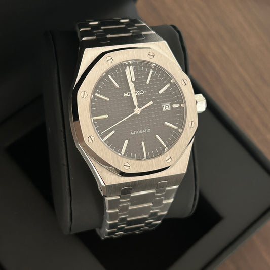 SEIKO MOD ROYAL OAK NOIR