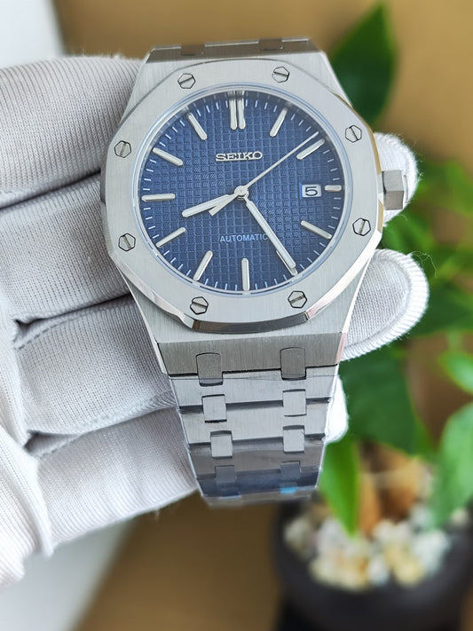 SEIKO MOD ROYAL OAK BLEU